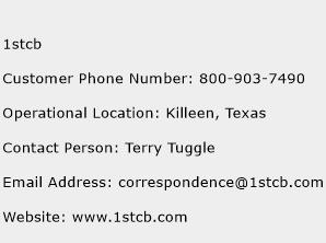 1stcb Phone Number Customer Service