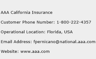 AAA California Insurance Phone Number Customer Service