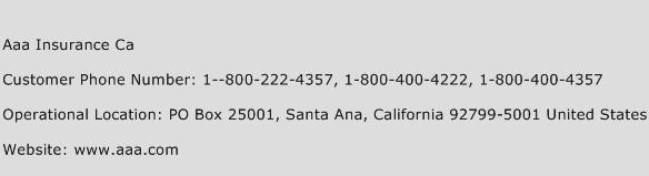 AAA Insurance Ca Phone Number Customer Service