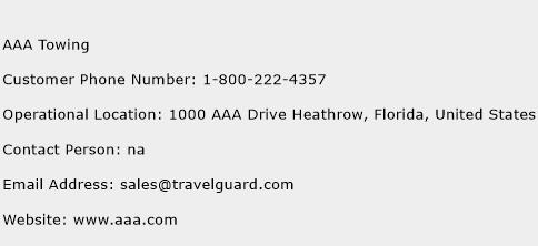 AAA Towing Phone Number Customer Service