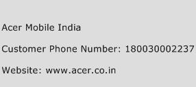 Acer Mobile India Phone Number Customer Service