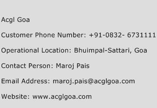 Acgl Goa Phone Number Customer Service
