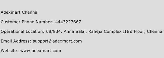 Adexmart Chennai Phone Number Customer Service