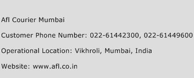 Afl Courier Mumbai Phone Number Customer Service