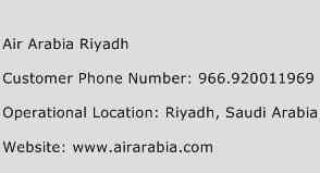 Air Arabia Riyadh Phone Number Customer Service