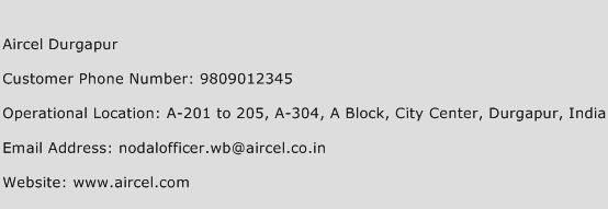 Aircel Durgapur Phone Number Customer Service