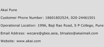 Akai Pune Phone Number Customer Service