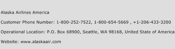 Alaska Airlines America Phone Number Customer Service