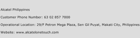 Alcatel Philippines Phone Number Customer Service