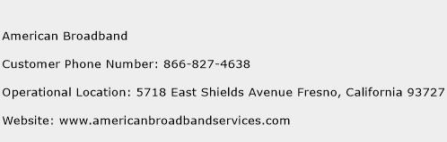 American Broadband Phone Number Customer Service