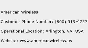 American Wireless Phone Number Customer Service
