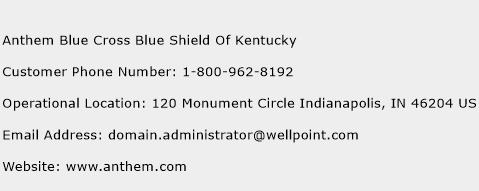 Anthem Blue Cross Blue Shield Of Kentucky Phone Number Customer Service