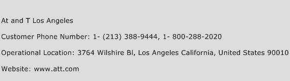At and T Los Angeles Phone Number Customer Service