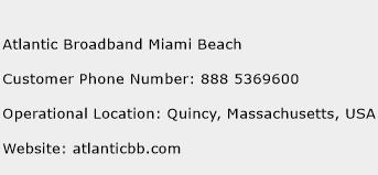 Atlantic Broadband Miami Beach Phone Number Customer Service