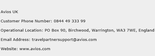 Avios UK Phone Number Customer Service