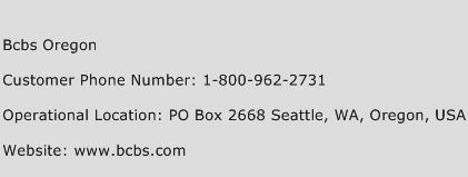 BCBS Oregon Phone Number Customer Service