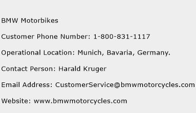 BMW Motorbikes Phone Number Customer Service