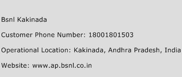 BSNL Kakinada Phone Number Customer Service