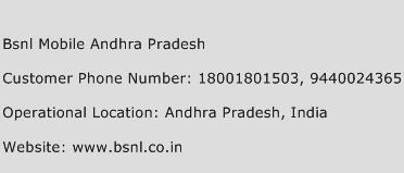 BSNL Mobile Andhra Pradesh Phone Number Customer Service