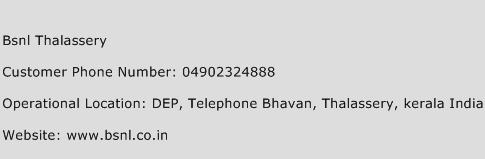 BSNL Thalassery Phone Number Customer Service