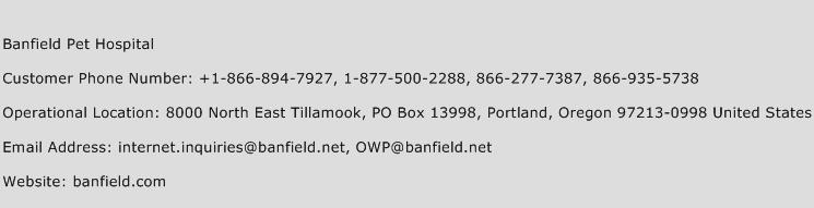 Banfield Pet Hospital Phone Number Customer Service