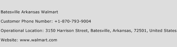 Batesville Arkansas Walmart Phone Number Customer Service