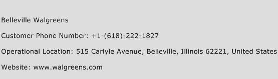 Belleville Walgreens Phone Number Customer Service