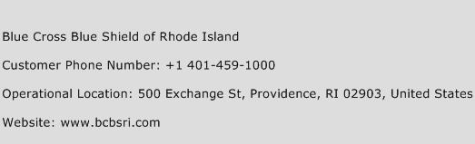 Blue Cross Blue Shield of Rhode Island Phone Number Customer Service