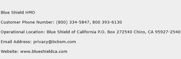 Blue Shield HMO Phone Number Customer Service