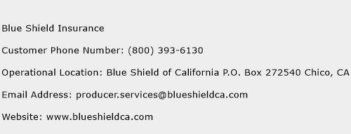 Blue Shield Insurance Phone Number Customer Service