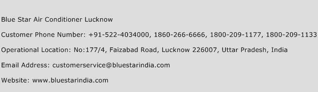 Blue Star Air Conditioner Lucknow Phone Number Customer Service
