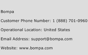 Bompa Phone Number Customer Service