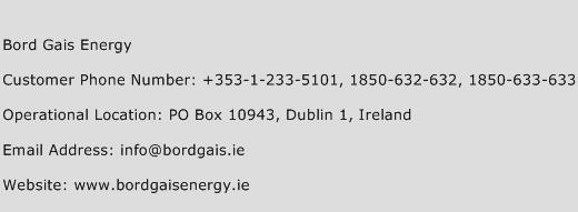 Bord Gais Energy Phone Number Customer Service