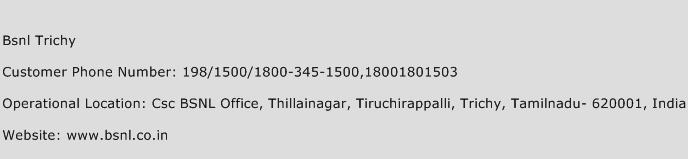 Bsnl Trichy Phone Number Customer Service