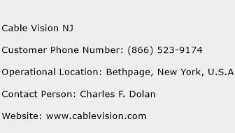 Cable Vision NJ Phone Number Customer Service