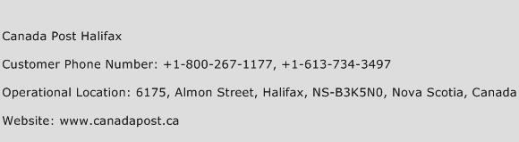 Canada Post Halifax Phone Number Customer Service