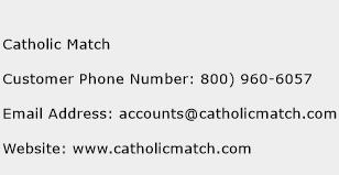 Catholic Match Phone Number Customer Service