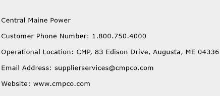Central Maine Power Phone Number Customer Service