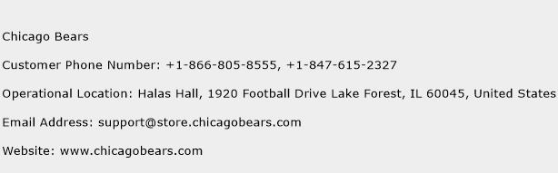 Chicago Bears Phone Number Customer Service