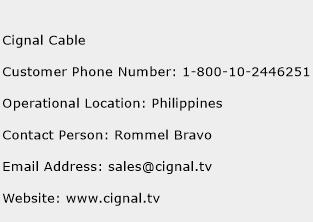 Cignal Cable Phone Number Customer Service