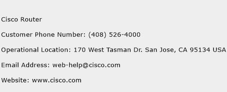 Cisco Router Phone Number Customer Service
