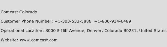 Comcast Colorado Phone Number Customer Service