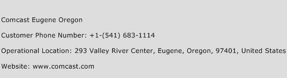 Comcast Eugene Oregon Phone Number Customer Service