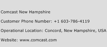 Comcast New Hampshire Phone Number Customer Service