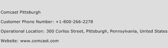 Comcast Pittsburgh Phone Number Customer Service