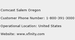 Comcast Salem Oregon Phone Number Customer Service