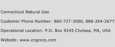 Connecticut Natural Gas Phone Number Customer Service