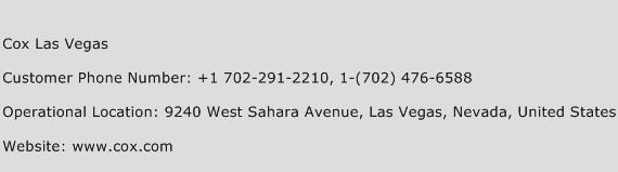 Cox Las Vegas Phone Number Customer Service