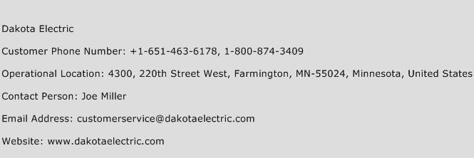 Dakota Electric Phone Number Customer Service