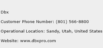 Dbx Phone Number Customer Service